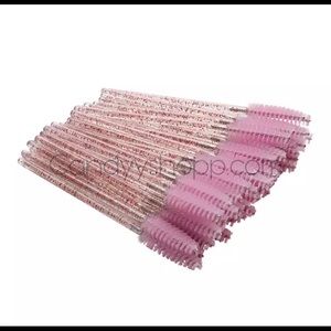 Disposable crystal eyelash brush wands
